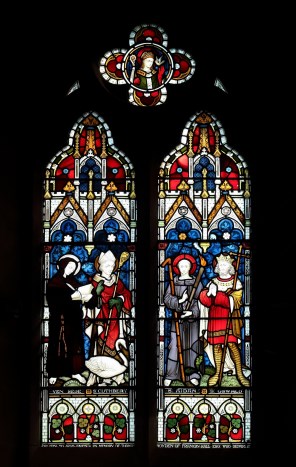 성 베다 존자와 성 쿠트베르토와 성 아이다노와 성 오스왈도_photo by Rodhullandemu_in the Church of St John the Divine in Frankby_England UK.jpg